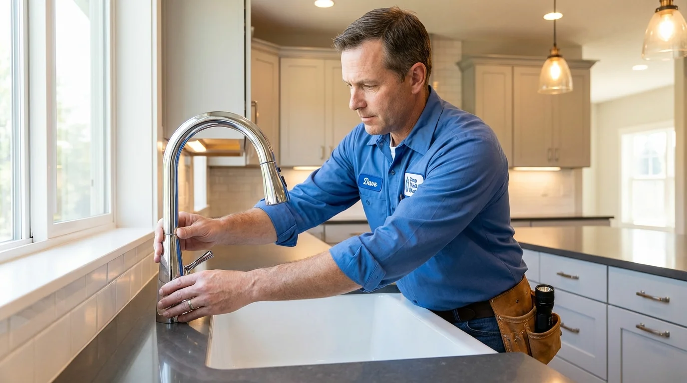 Kitchen faucet installation by Johns Plumbing LLC in Amite