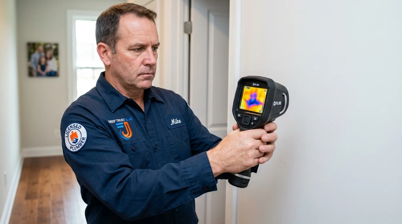 Thermal imaging leak detection by Johns Plumbing LLC in Amite